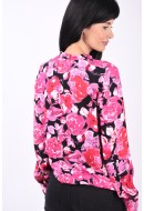 Bluza Dama Selected Slfkatrina Black Fuchsia